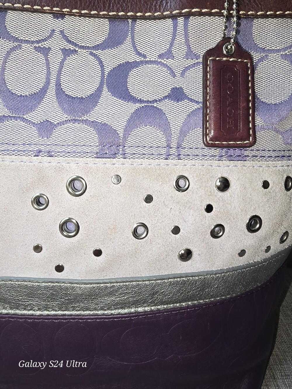 Vintage Coach Patchwork Tote Bag - Picture 2 of 5
